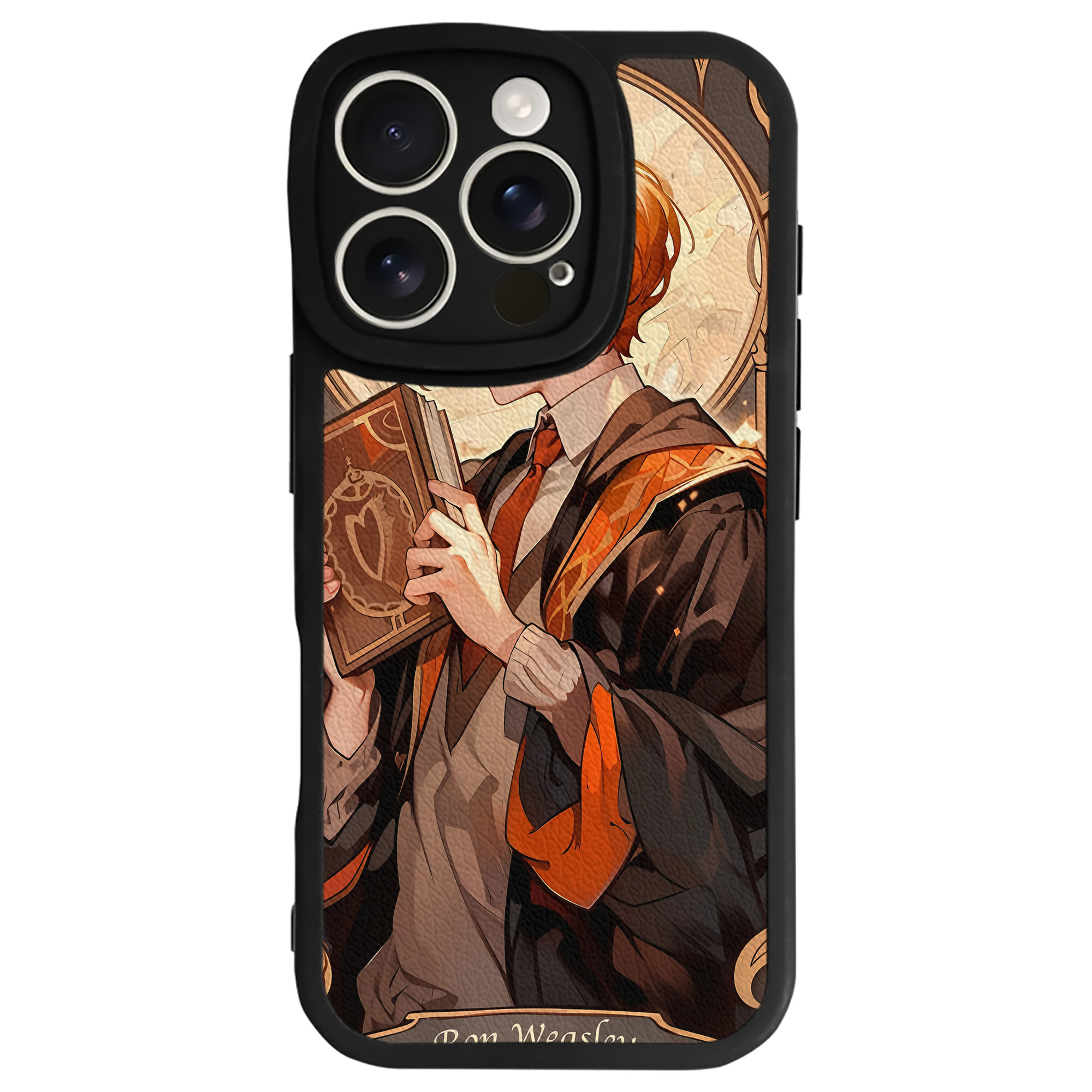 （画像用） Harry Potter ハリー・ポッターシリーズ 【iPhone 16シリーズ対応】シリコンスマホケース（レザー調） 材質：シリコン
